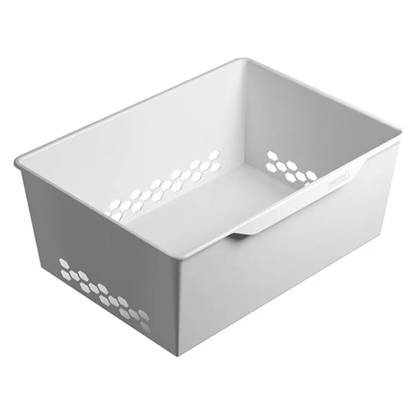 Корзина пластиковая ПРАКТИК Home GBP 60х20 белая