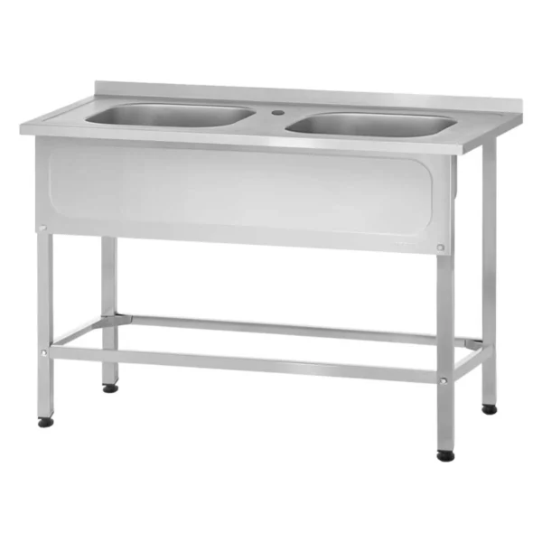 Ванна моечная ВМЦн 1400 «Norma Inox» м/о 500x400x250/2 (ножка профильная)